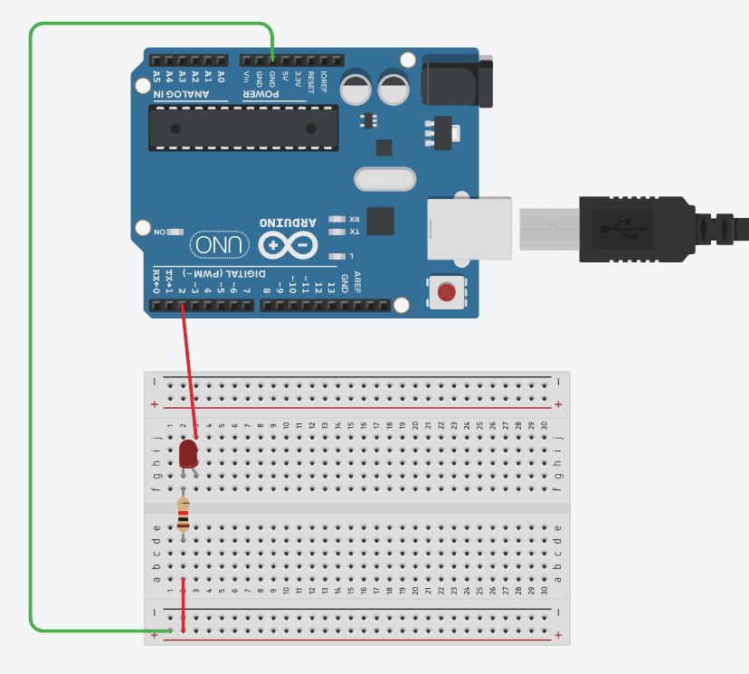 Arduino một led nhấp nháy