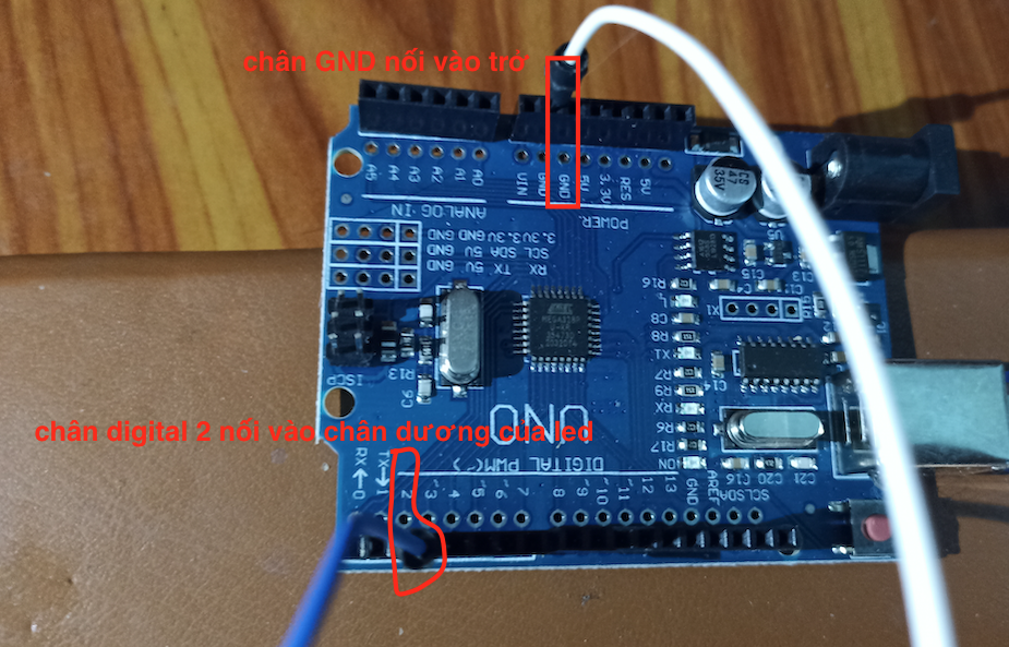 Arduino một led nhấp nháy